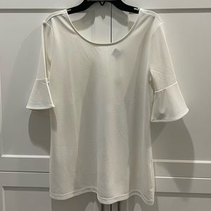 BNWT OFF WHITE ANN TAYLOR SHORT SLEEVE BLOUSE